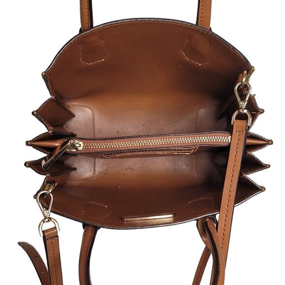 Michael Kors Mercer Large Pebbled Leather Accordion Tote- Marigold - Picture 9 of 11